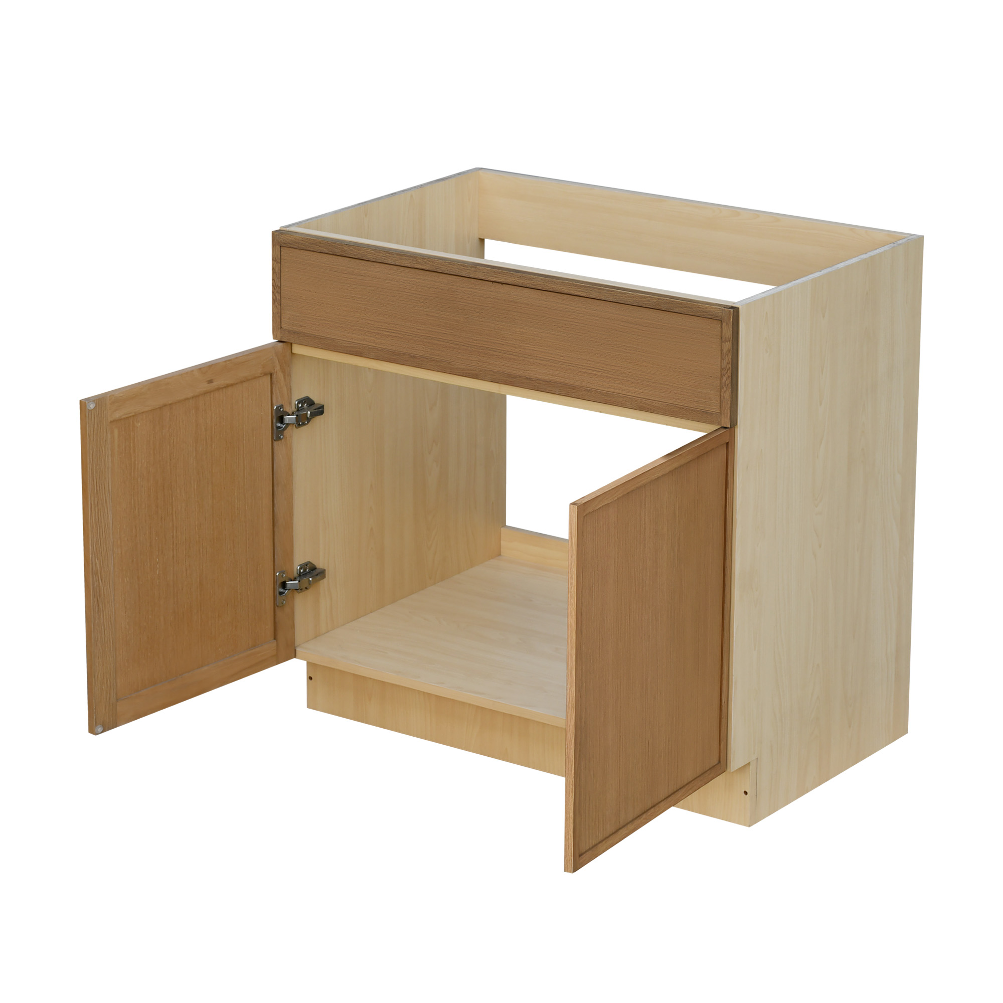 Shady Slim Oak Shaker - 36"W Standard Base Cabinet