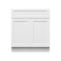 Mallorca White Shaker - 36"W Standard Base Cabinet