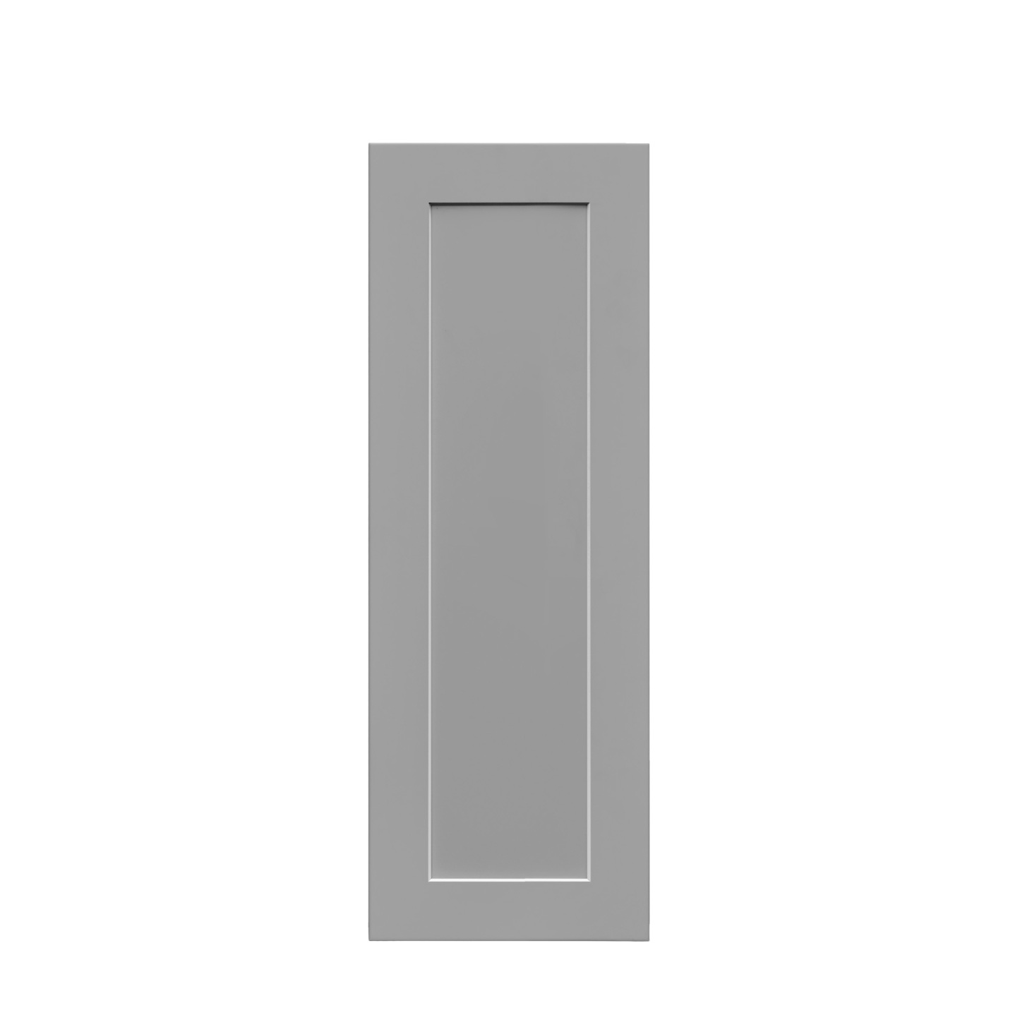 White Box Gray Shaker - 9"W × 30"H Standard Wall Cabinet 1-Door 2-Adjustable Shelves