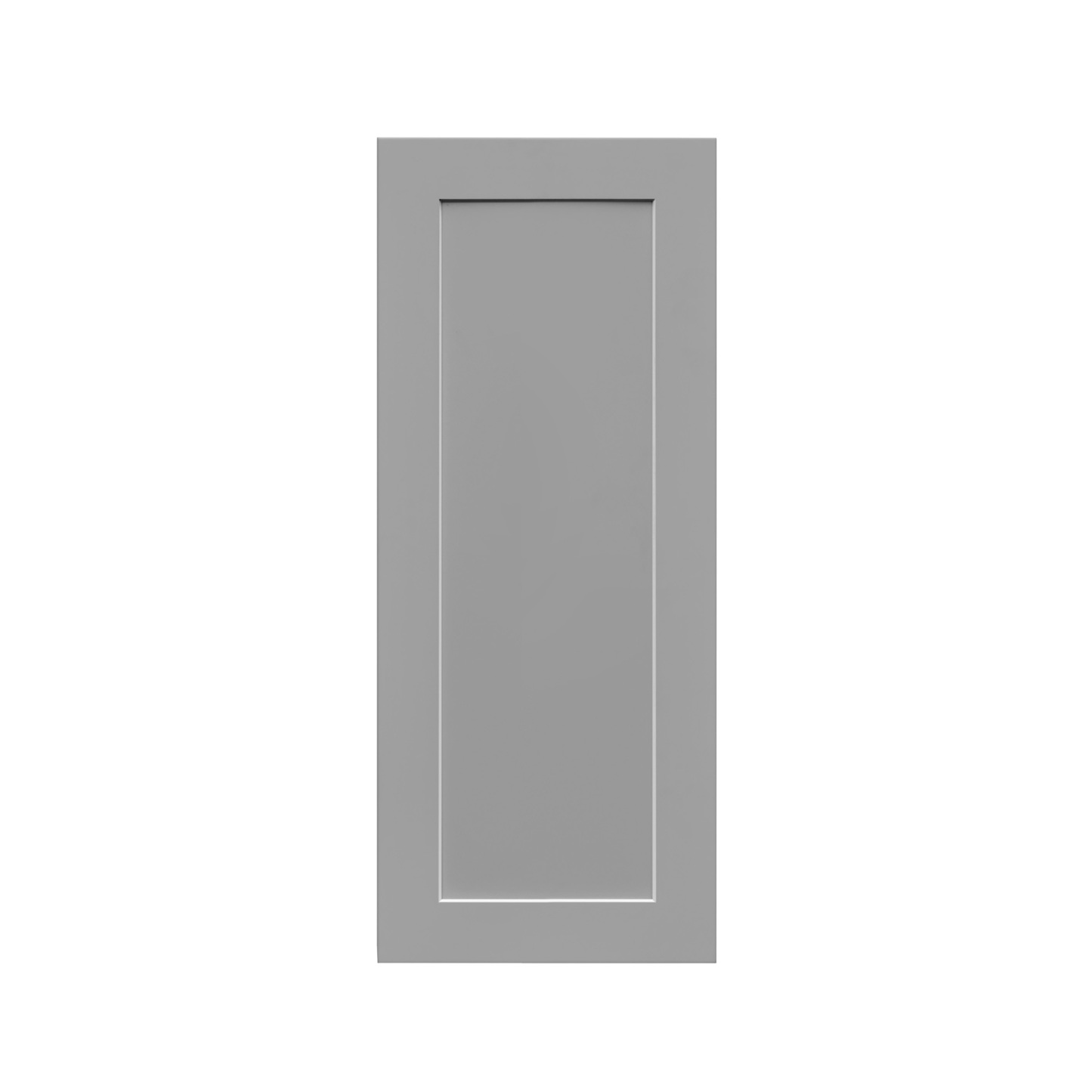 White Box Gray Shaker - 9"W × 36"H Standard Wall Cabinet 1-Door 3-Adjustable shelves