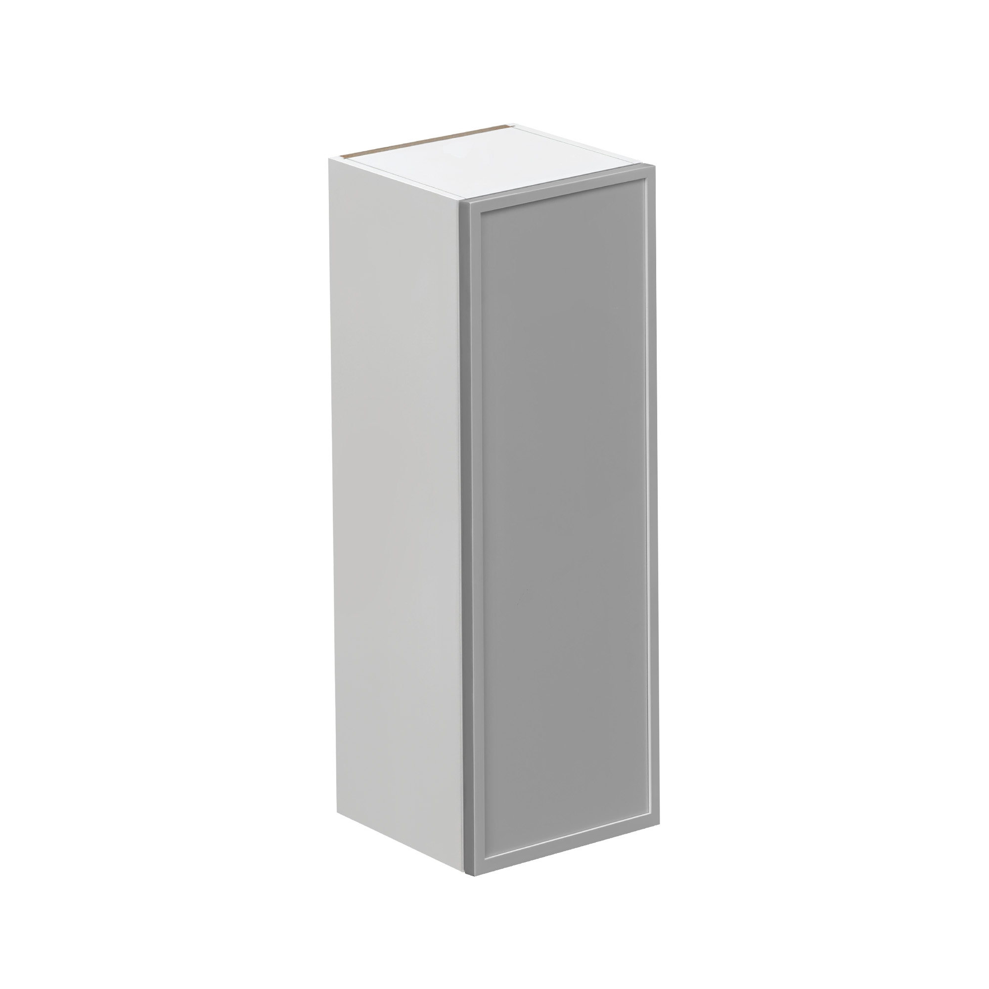 White Box Gray Slim - 9"W × 36"H Standard Wall Cabinet 1-Door 3-Adjustable shelves