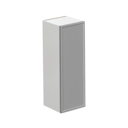 White Box Gray Slim - 9"W × 36"H Standard Wall Cabinet 1-Door 3-Adjustable shelves