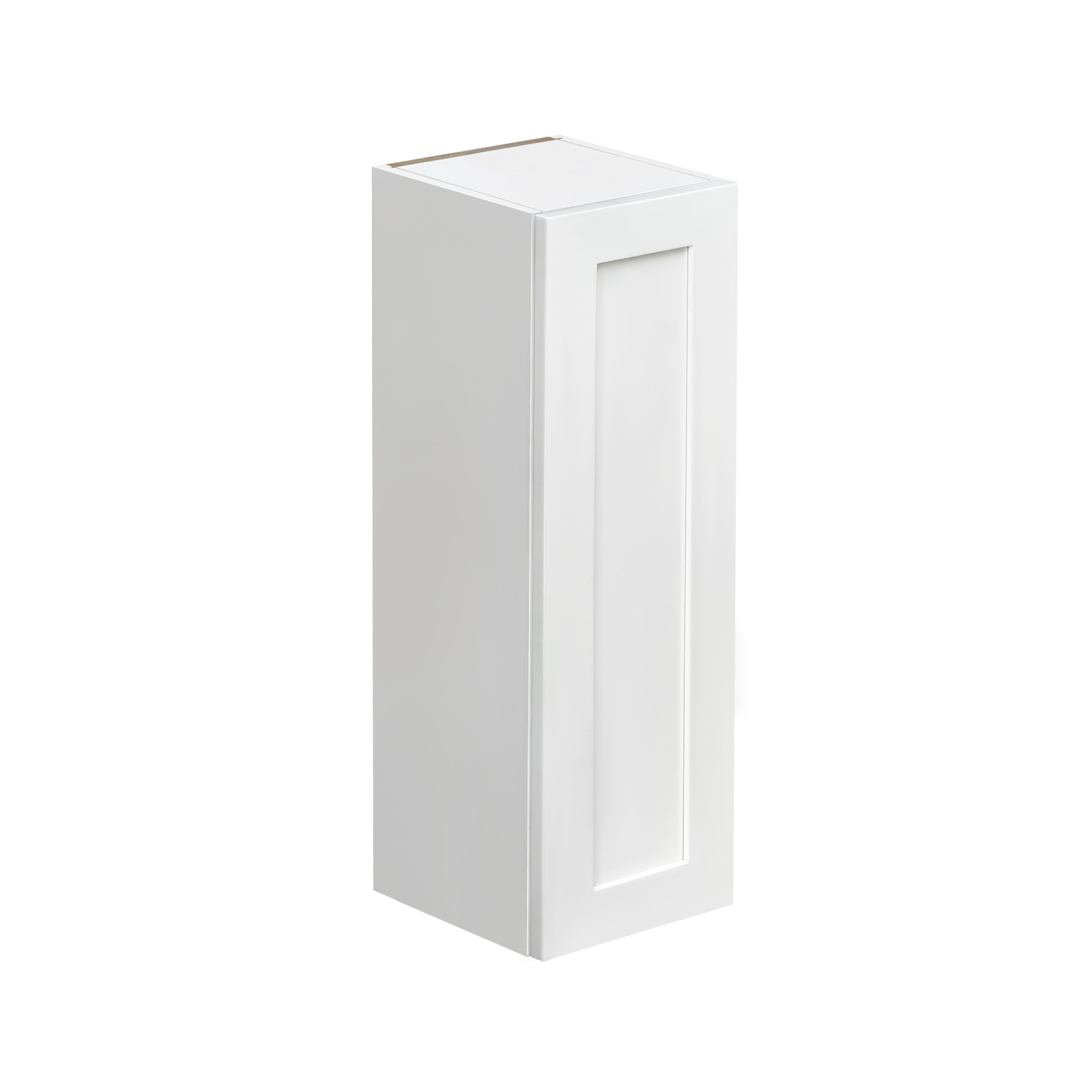 White Shaker - 9"W × 36"H Standard Wall Cabinet 1-Door 3-Adjustable shelves