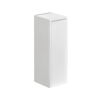Slim White Shaker - 9"W × 36"H Standard Wall Cabinet 1-Door 3-Adjustable shelves