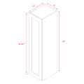 Mallorca White Shaker - 09"W × 42"H Standard Wall Cabinet
