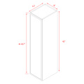 Shady Slim White Shaker - 09"W × 42"H Standard Wall Cabinet