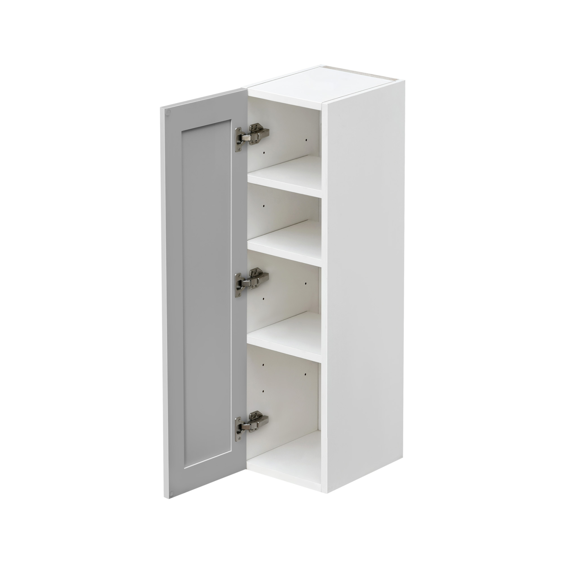 Mallroca Dolphin Gray Shaker - 09"W × 42"H Standard Wall Cabinet