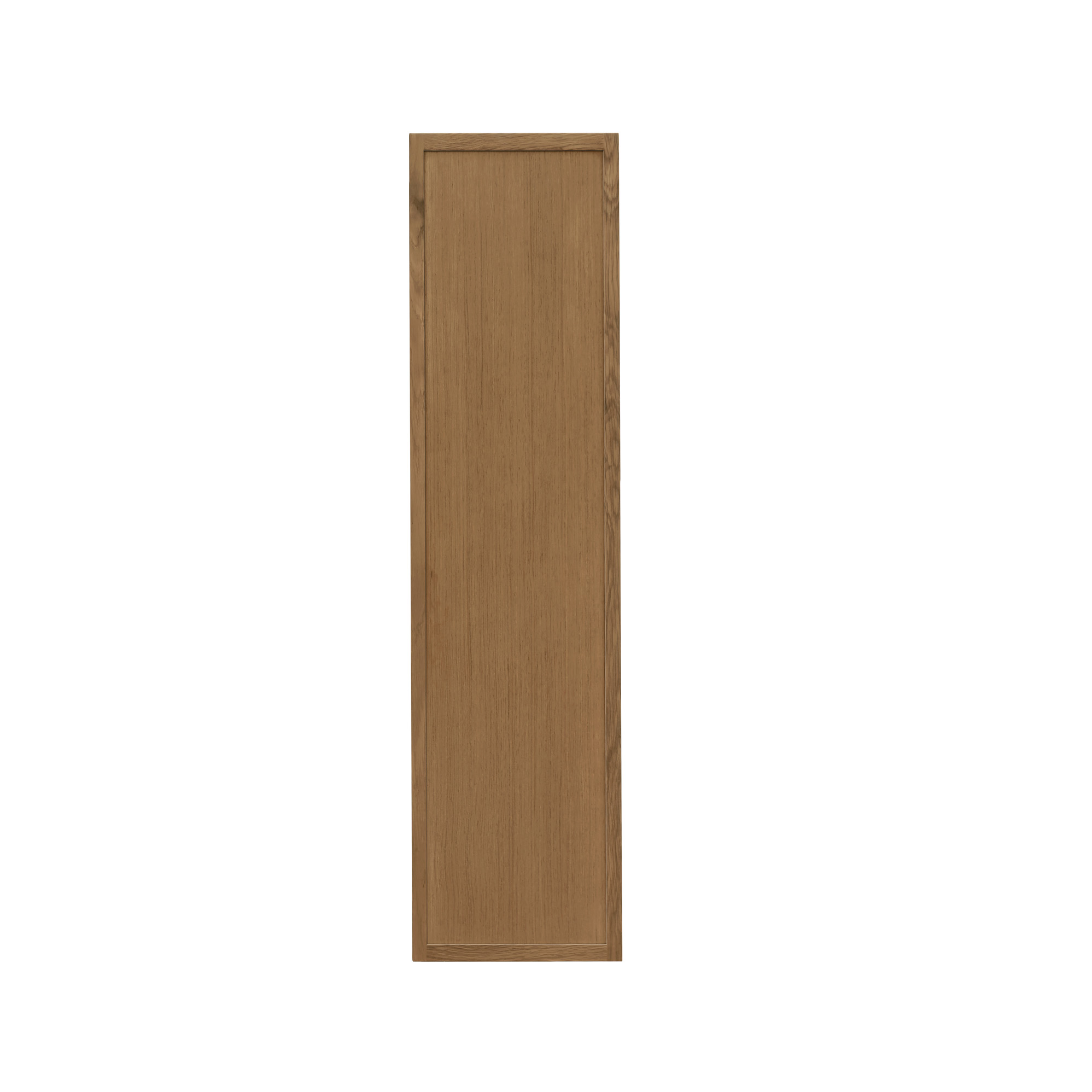 Shady Slim Oak Shaker - 09"W × 42"H Standard Wall Cabinet