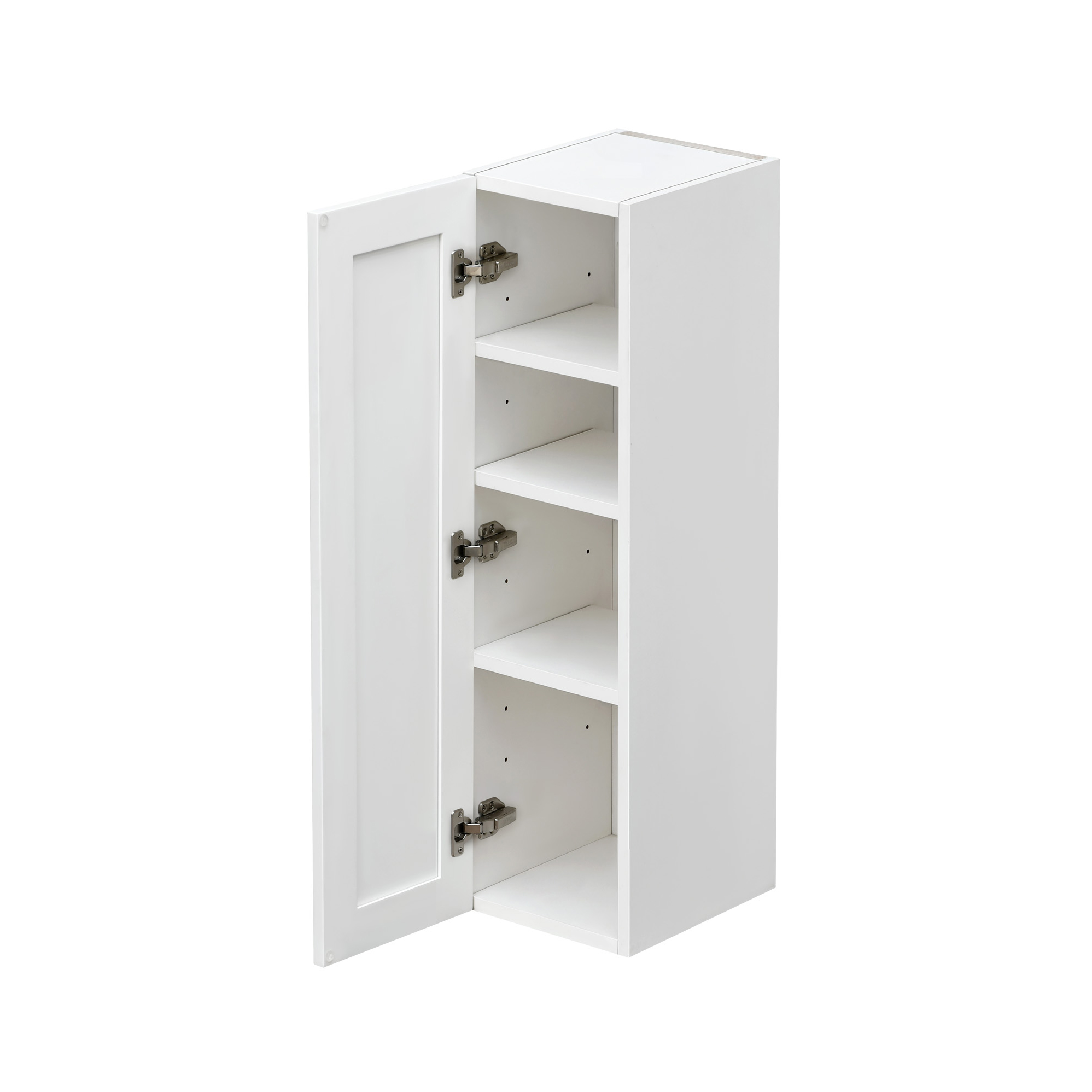 Mallorca White Shaker - 09"W × 42"H Standard Wall Cabinet