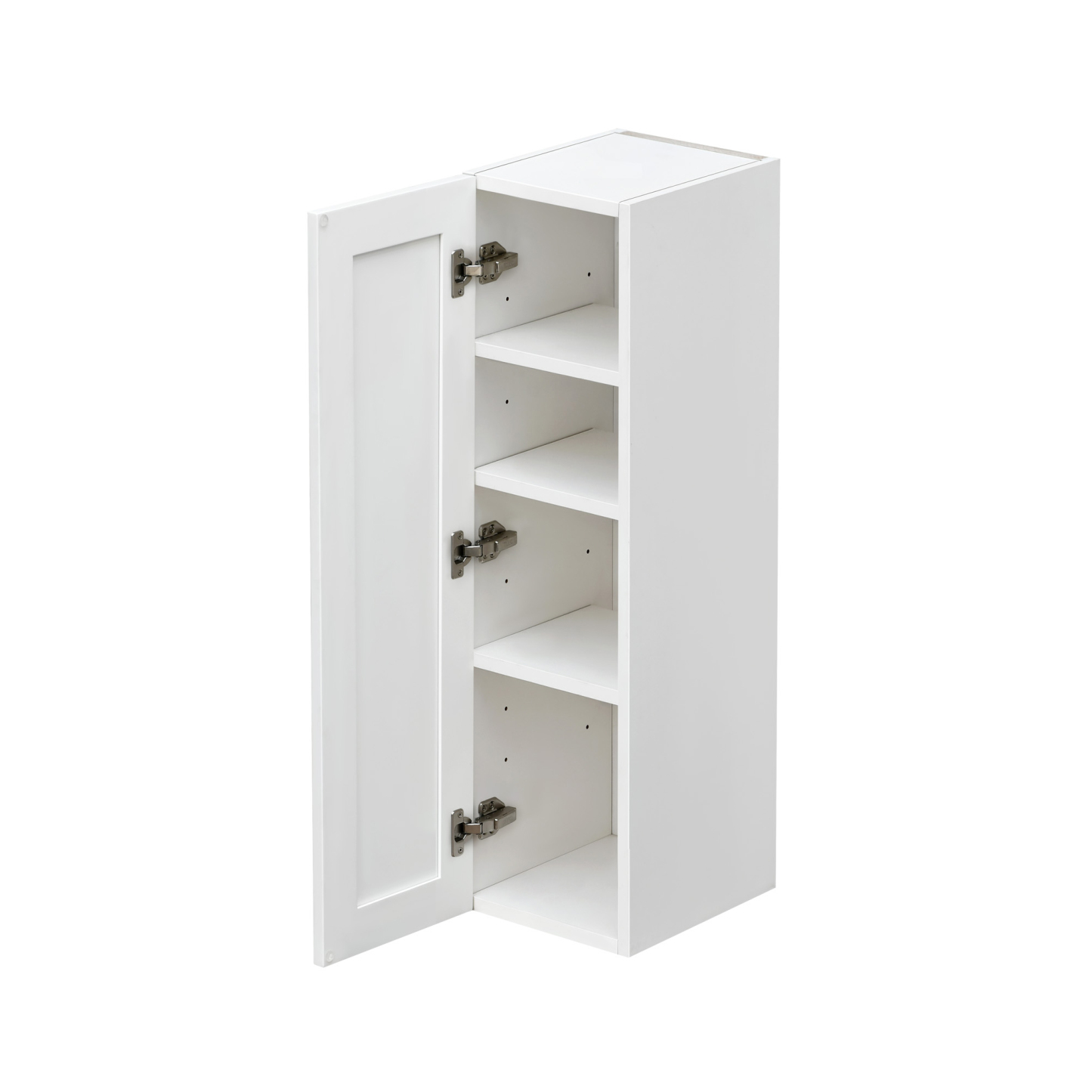 Mallorca White Shaker - 09"W × 42"H Standard Wall Cabinet