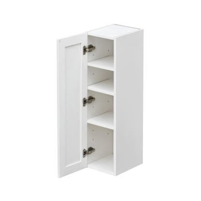 Mallorca White Shaker - 09"W × 42"H Standard Wall Cabinet