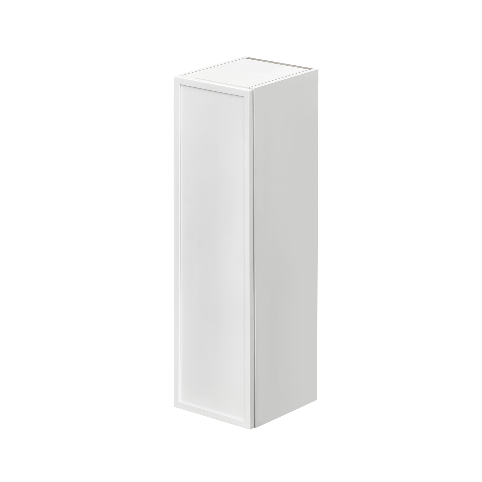 Shady Slim White Shaker - 09"W × 42"H Standard Wall Cabinet