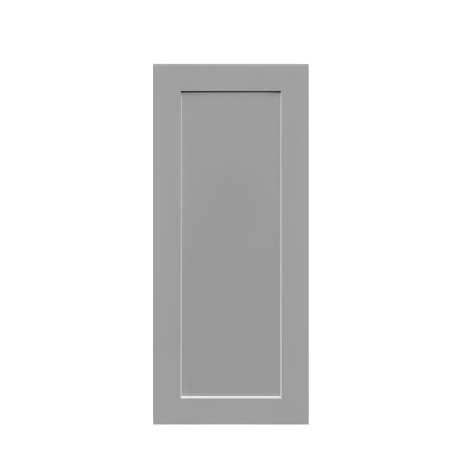 White Box Gray Shaker - 12"W × 30"H Standard Wall Cabinet 1-Door 2-Adjustable Shelves