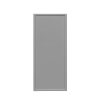 White Box Gray Slim - 12"W × 30"H Standard Wall Cabinet 1-Door 2-Adjustable Shelves