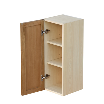 Natural Box Oak Slim - 12"W × 30"H Standard Wall Cabinet 1-Door 2-Adjustable Shelves