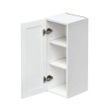 White Shaker - 12"W × 30"H Standard Wall Cabinet 1-Door 2-Adjustable Shelves
