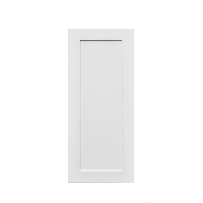 White Shaker - 12"W × 30"H Standard Wall Cabinet 1-Door 2-Adjustable Shelves