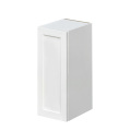 White Shaker - 12"W × 30"H Standard Wall Cabinet 1-Door 2-Adjustable Shelves