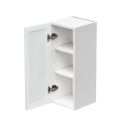 Slim White Shaker - 12"W × 30"H Standard Wall Cabinet 1-Door 2-Adjustable Shelves