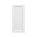 White Shaker - 12"W × 36"H Standard Wall Cabinet 1-Door 3-Adjustable shelves