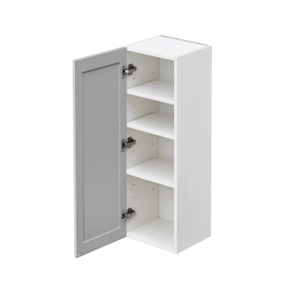 Mallroca Dolphin Gray Shaker - 12"W × 42"H Standard Wall Cabinet