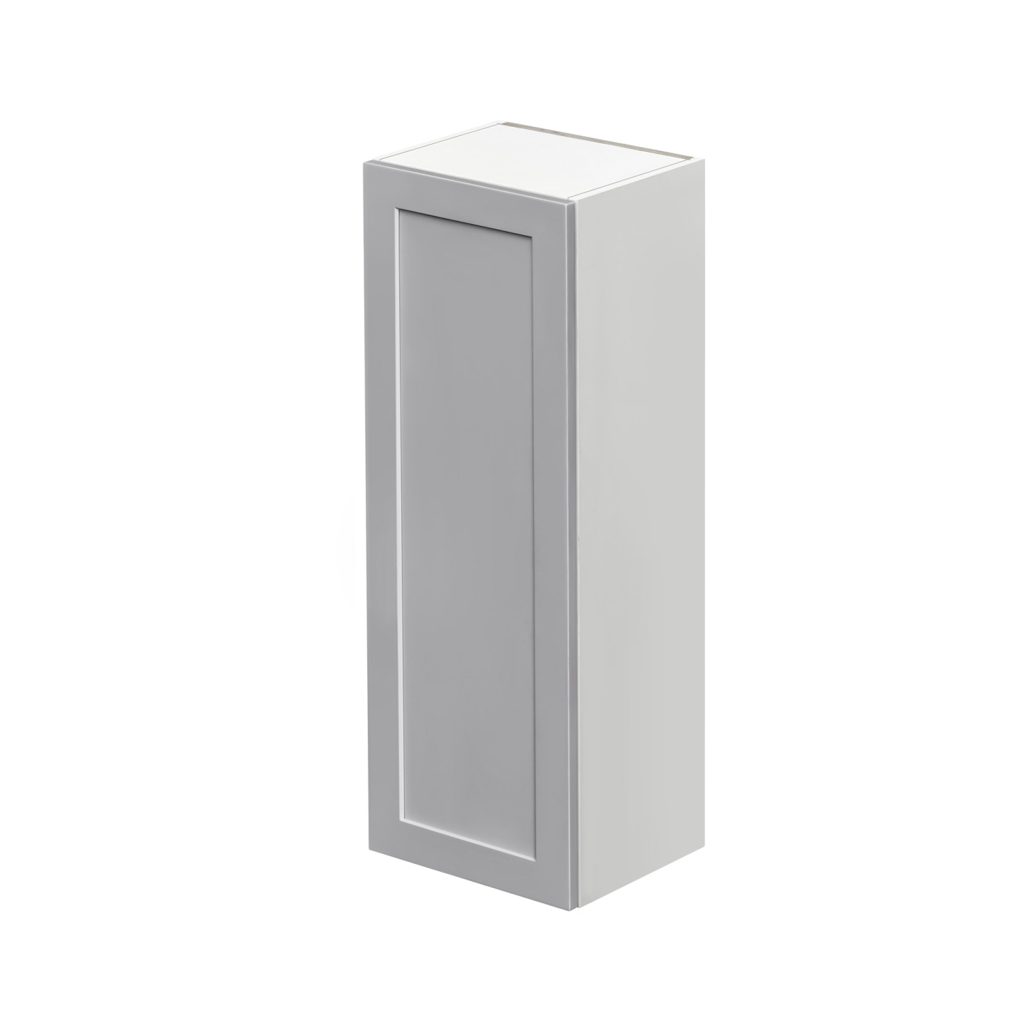 Mallroca Dolphin Gray Shaker - 12"W × 42"H Standard Wall Cabinet