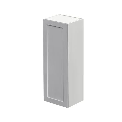 Mallroca Dolphin Gray Shaker - 12"W × 42"H Standard Wall Cabinet