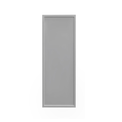 Shady Gray Slim Shaker - 12"W × 42"H Standard Wall Cabinet