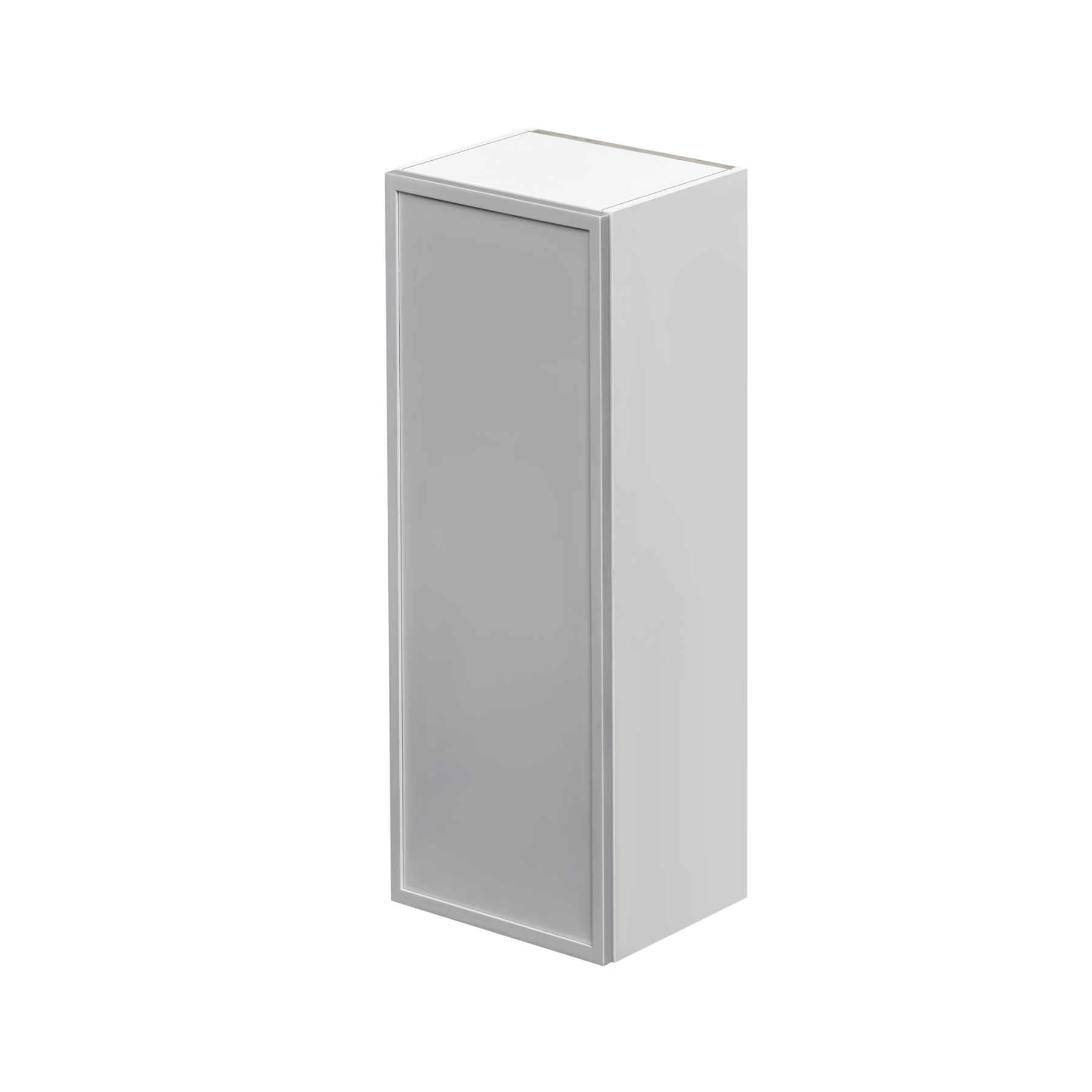 Shady Gray Slim Shaker - 12"W × 42"H Standard Wall Cabinet