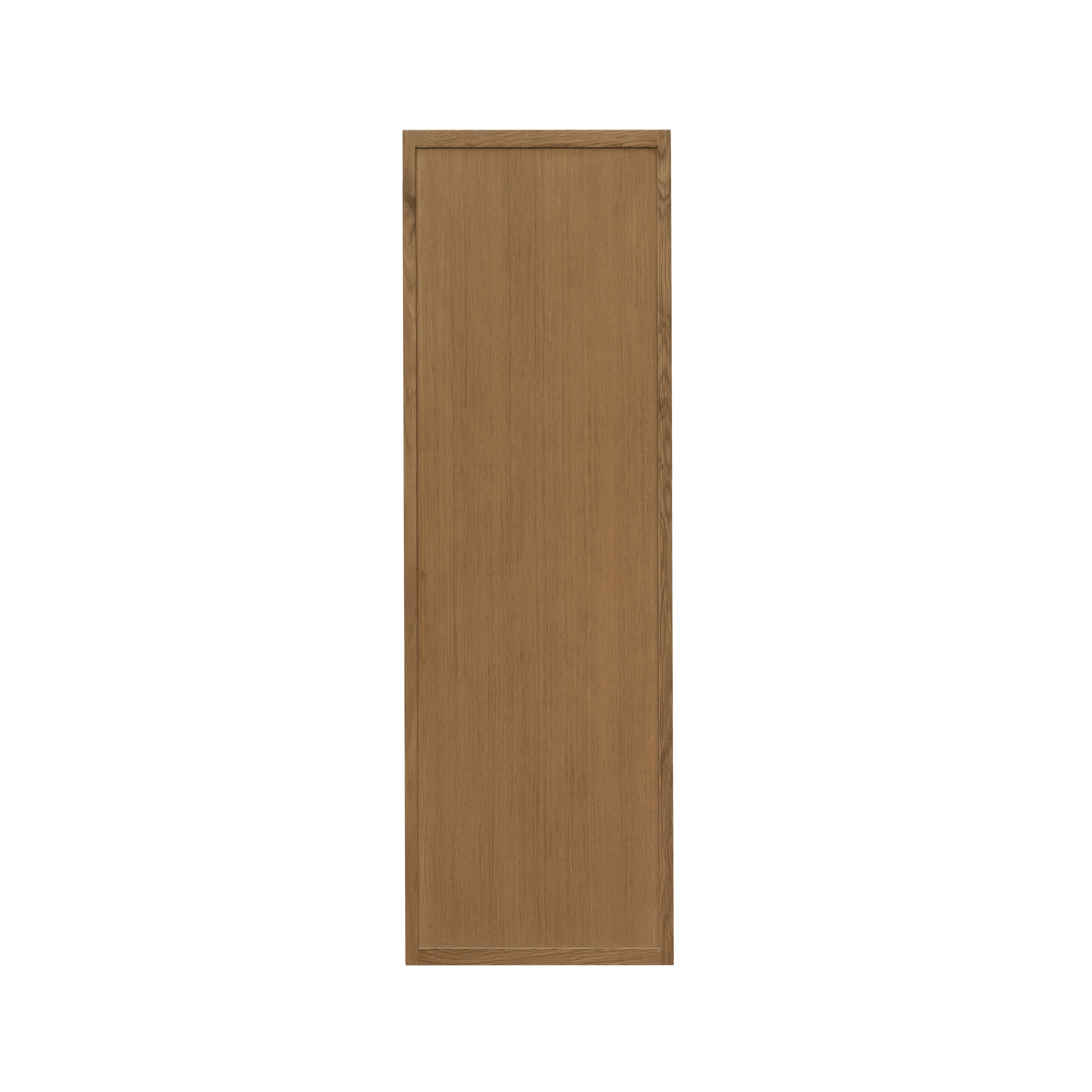 Shady Slim Oak Shaker - 12"W × 42"H Standard Wall Cabinet