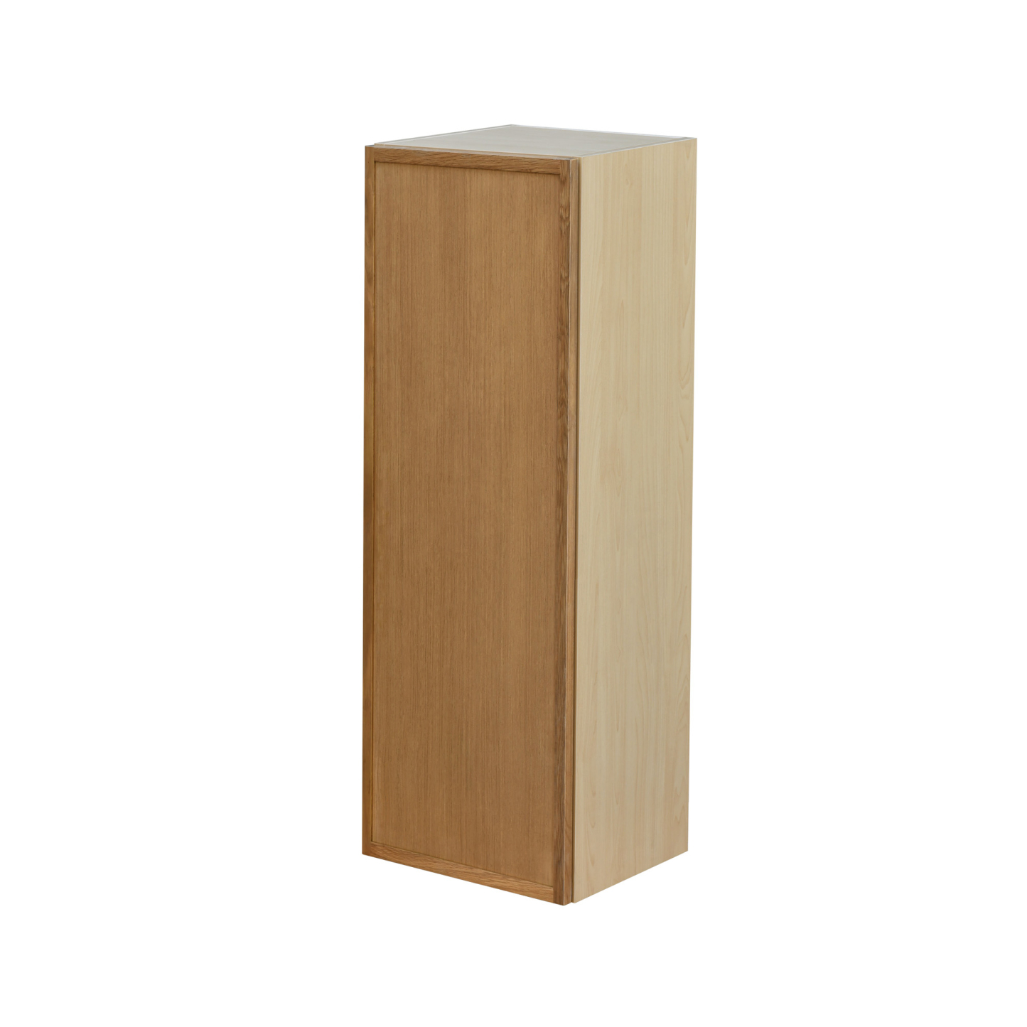 Shady Slim Oak Shaker - 12"W × 42"H Standard Wall Cabinet