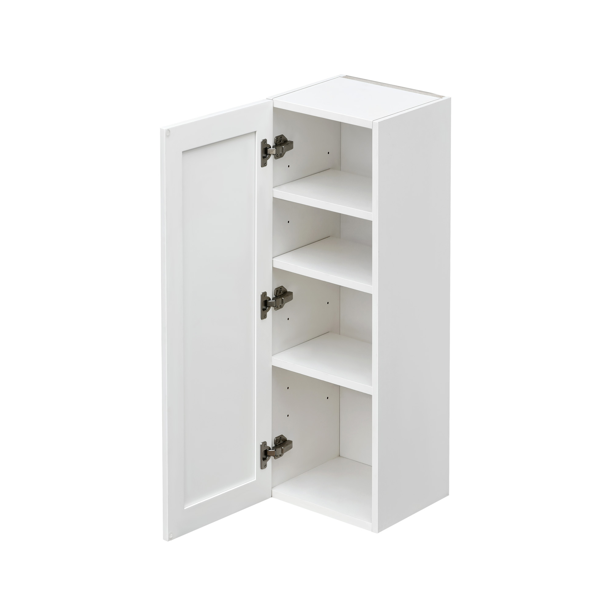 Mallorca White Shaker - 12"W × 42"H Standard Wall Cabinet