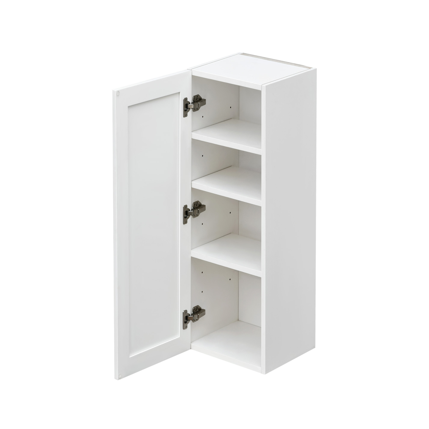 Mallorca White Shaker - 12"W × 42"H Standard Wall Cabinet