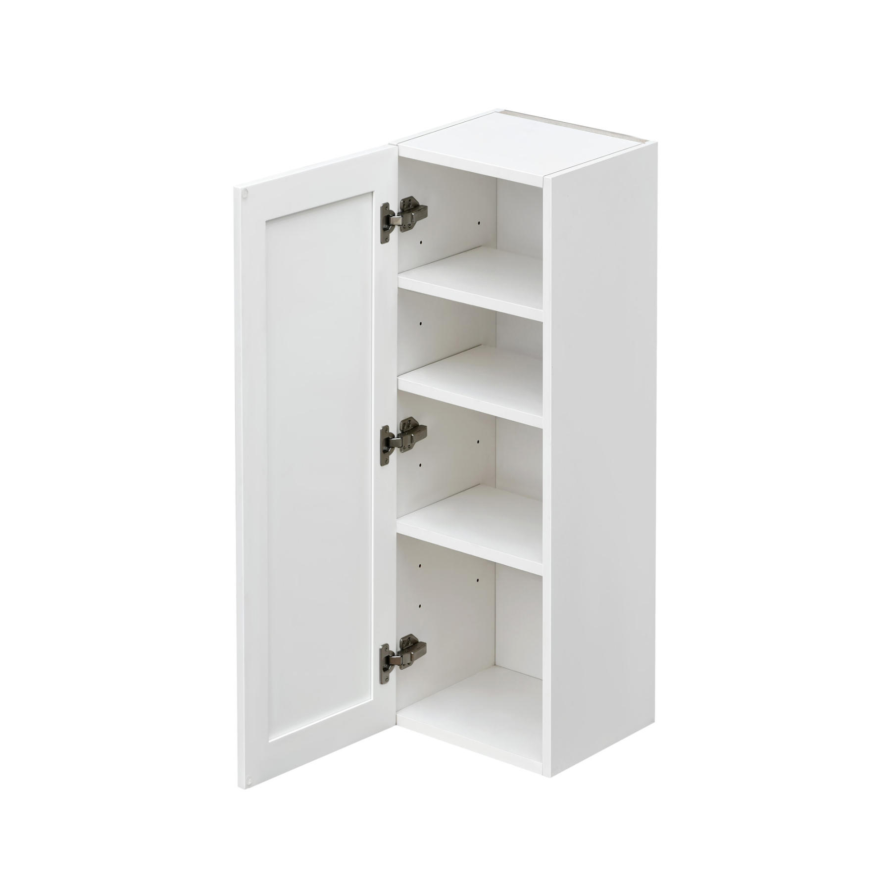 Mallorca White Shaker - 12"W × 42"H Standard Wall Cabinet