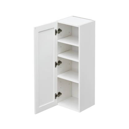 Mallorca White Shaker - 12"W × 42"H Standard Wall Cabinet