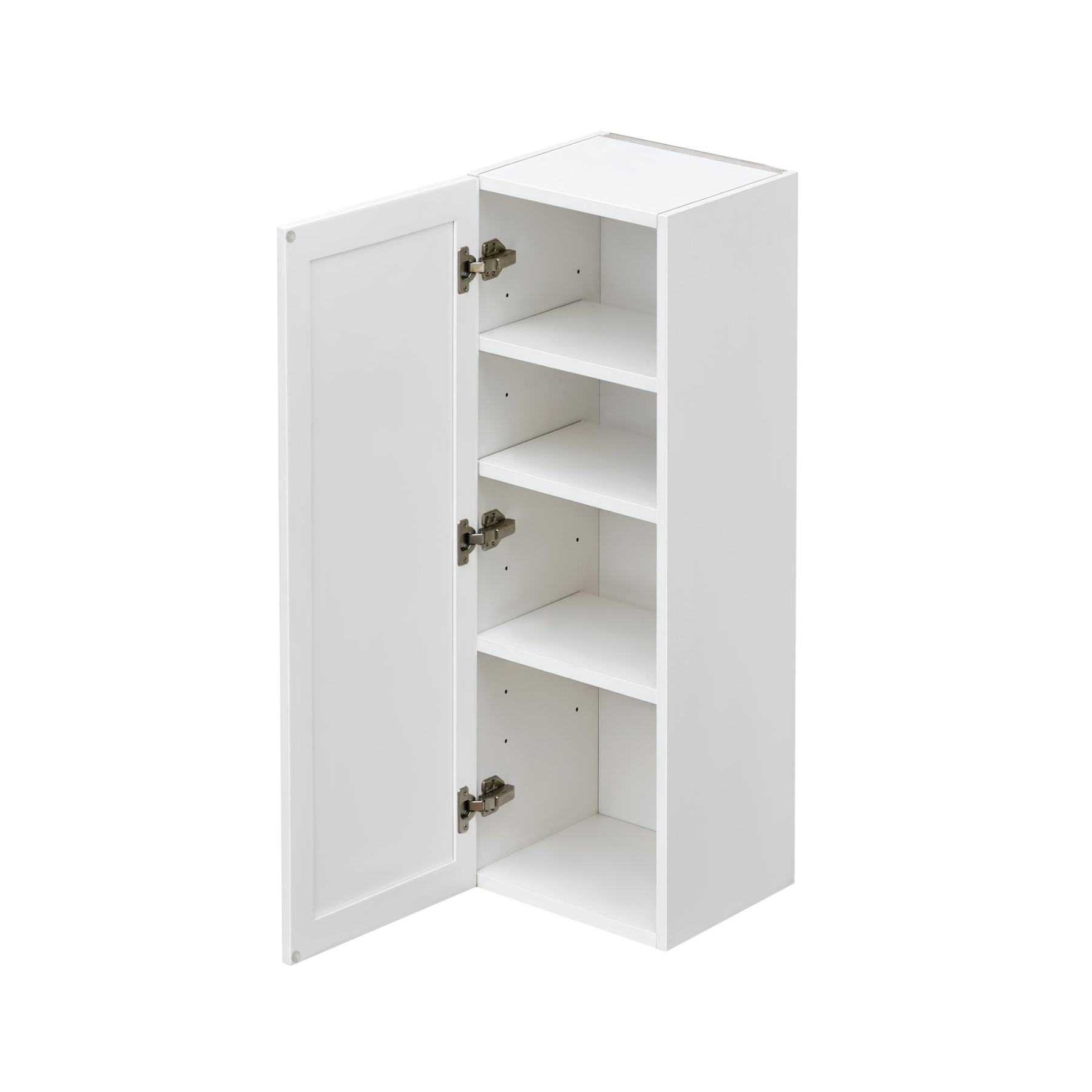 Shady Slim White Shaker - 12"W × 42"H Standard Wall Cabinet