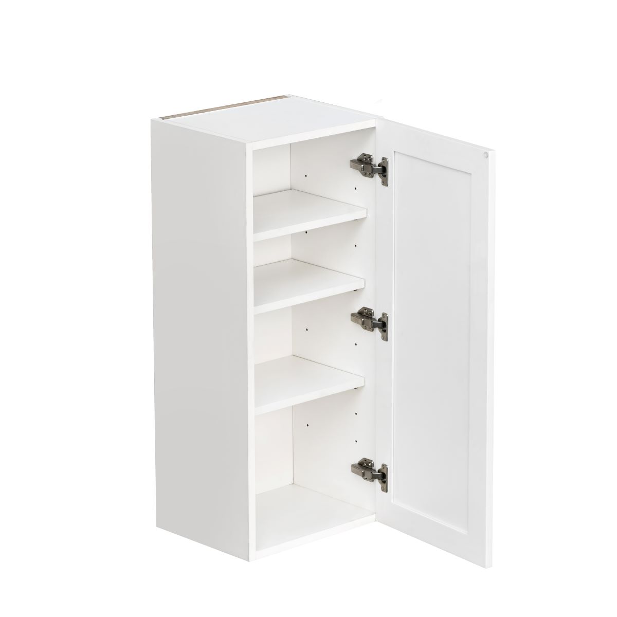 White Shaker Base Cabinet 1-Door 3-Adjustable shelves