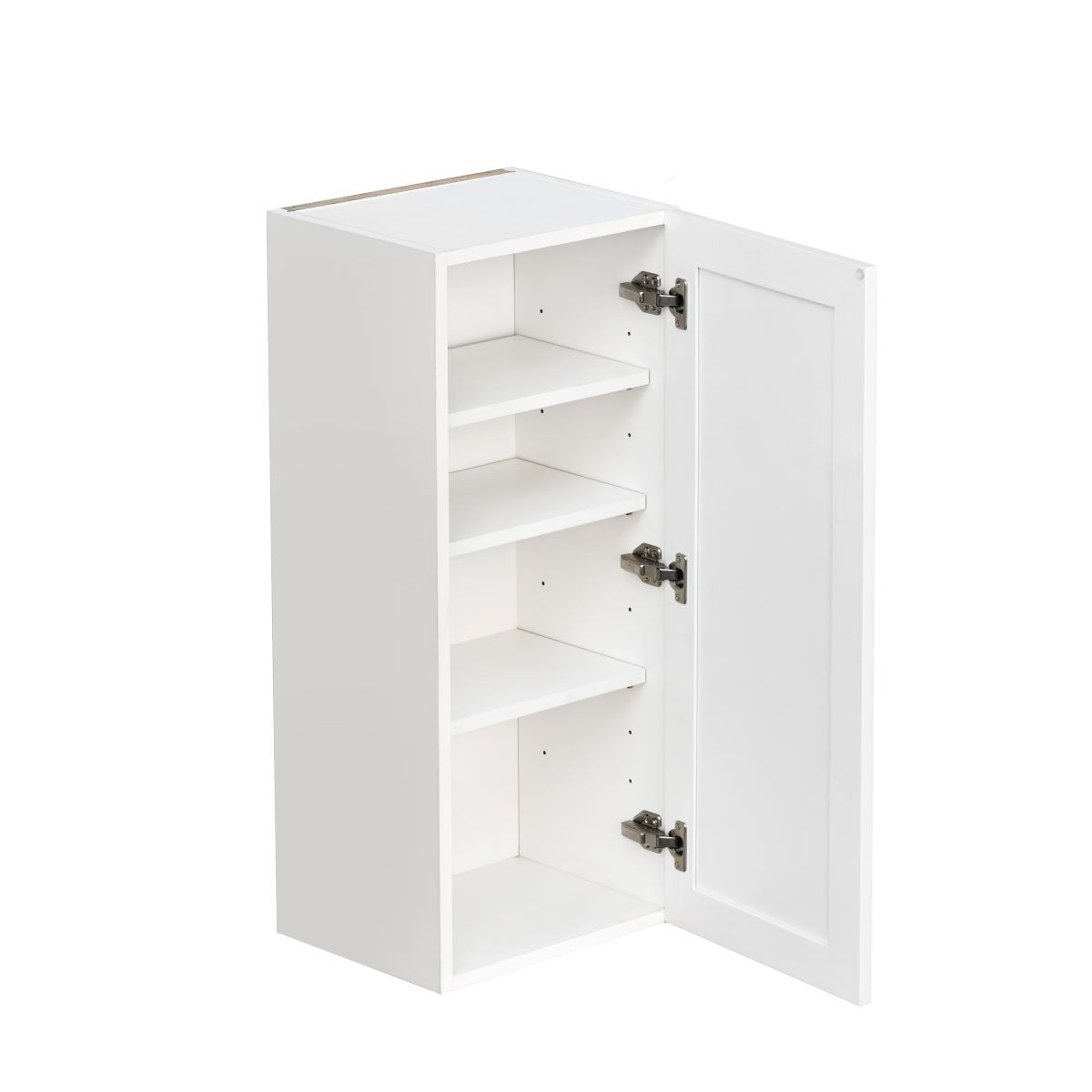 White Shaker Base Cabinet 1-Door 3-Adjustable shelves