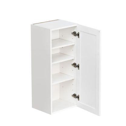 White Shaker Base Cabinet 1-Door 3-Adjustable shelves