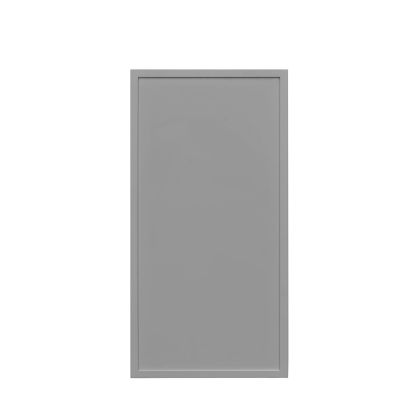 White Box Gray Slim - 15"W × 30"H Standard Wall Cabinet 1-Door 2-Adjustable Shelves