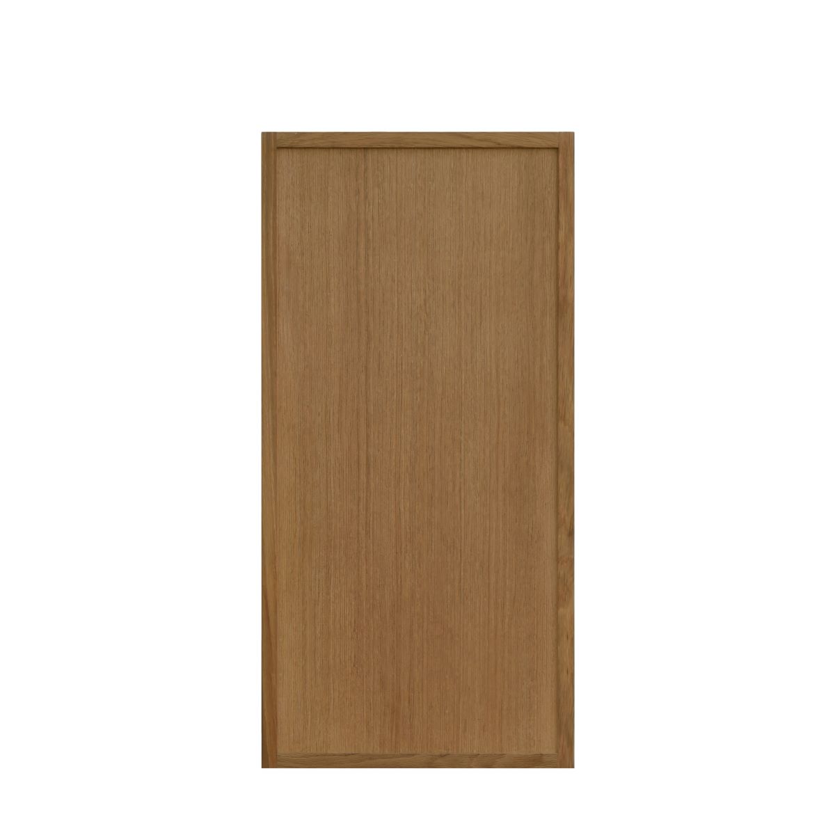 Natural Box Oak Slim - 15"W × 30"H Standard Wall Cabinet 1-Door 2-Adjustable Shelves