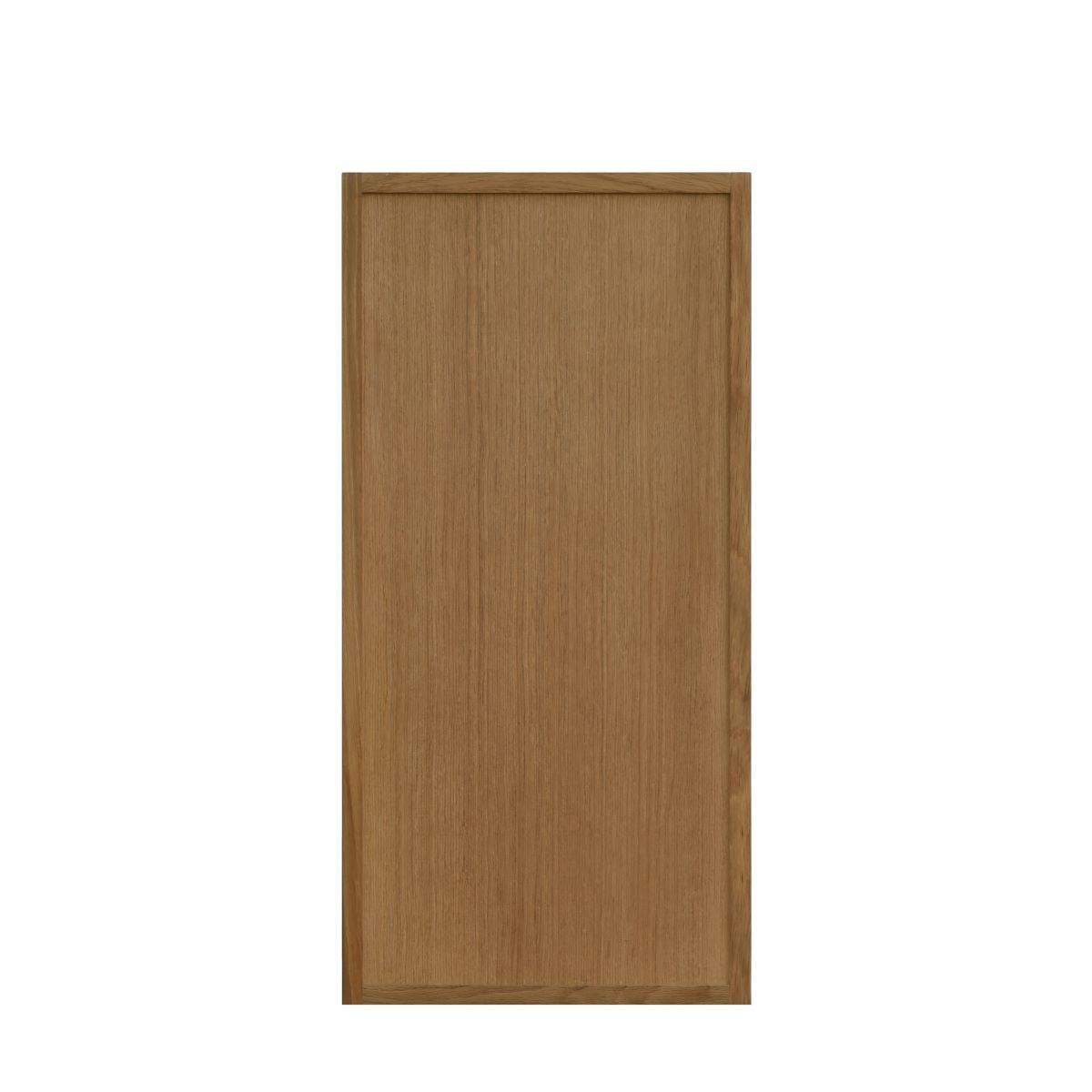 Natural Box Oak Slim - 15"W × 30"H Standard Wall Cabinet 1-Door 2-Adjustable Shelves