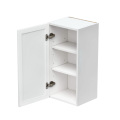 Slim White Shaker - 15"W × 30"H Standard Wall Cabinet 1-Door 2-Adjustable Shelves