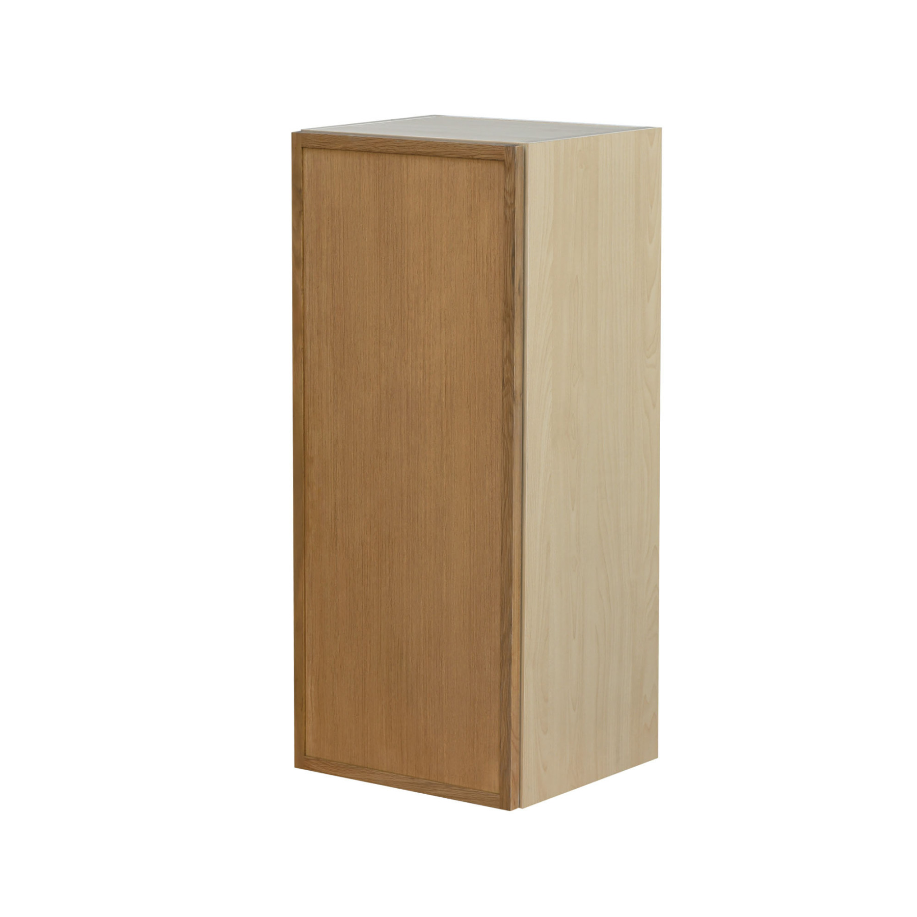 Shady Slim Oak Shaker - 15"W × 36"H Wall Cabinet