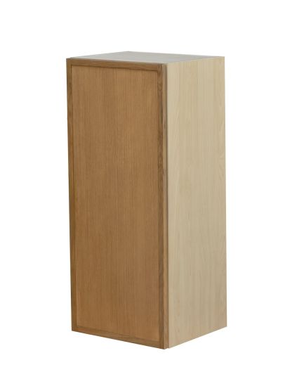 Natual Box Oak Slim - 15"W × 36"H Standard Wall Cabinet 1-Door 3-Adjustable shelves