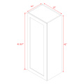 Mallorca White Shaker - 15"W × 42"H Standard Wall Cabinet