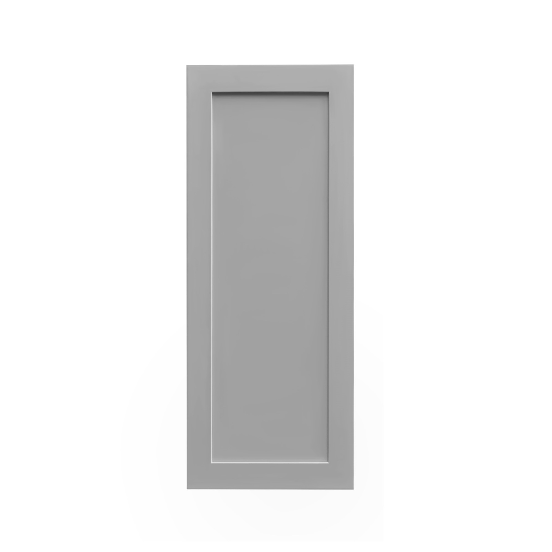Mallroca Dolphin Gray Shaker - 15"W × 42"H Standard Wall Cabinet