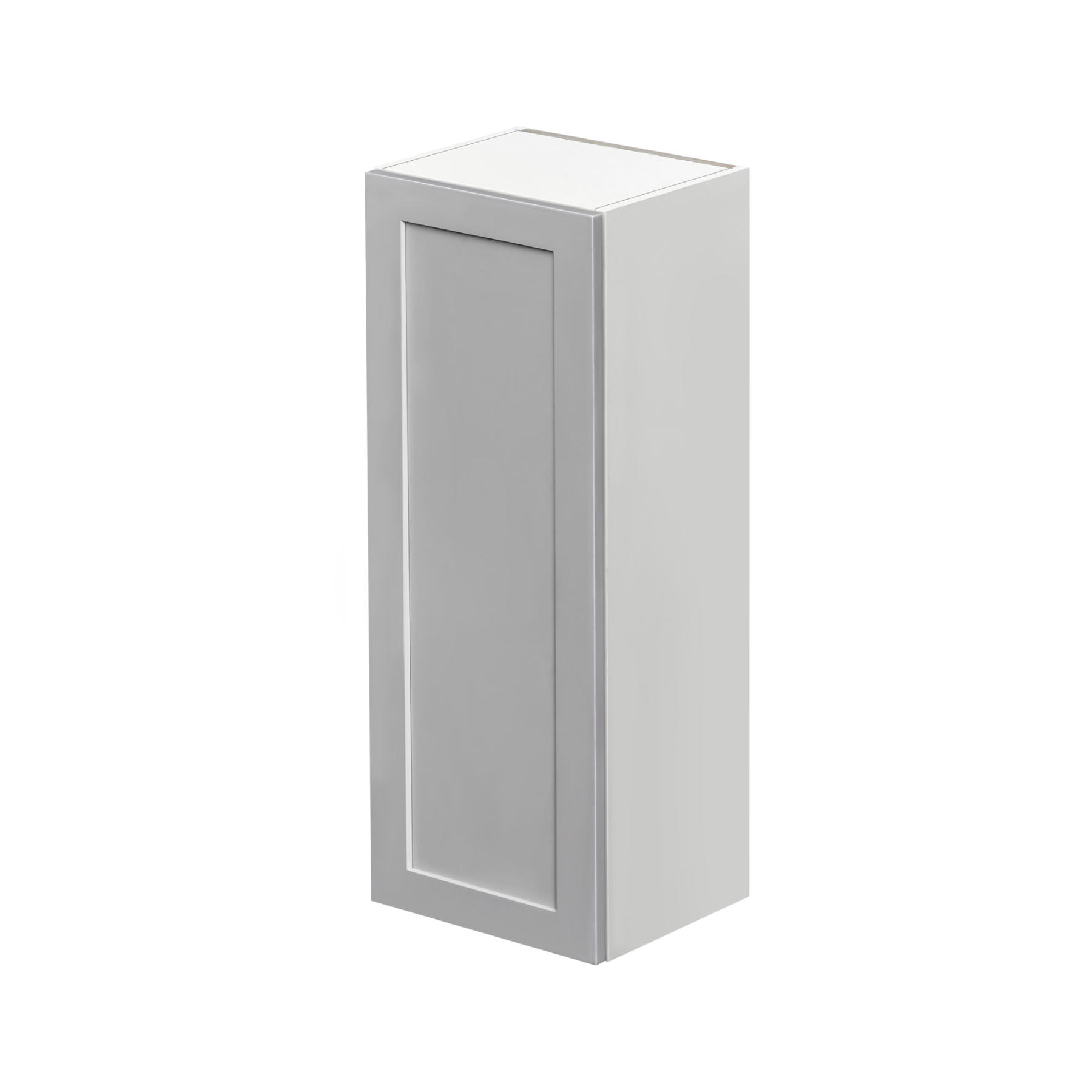 Mallroca Dolphin Gray Shaker - 15"W × 42"H Standard Wall Cabinet