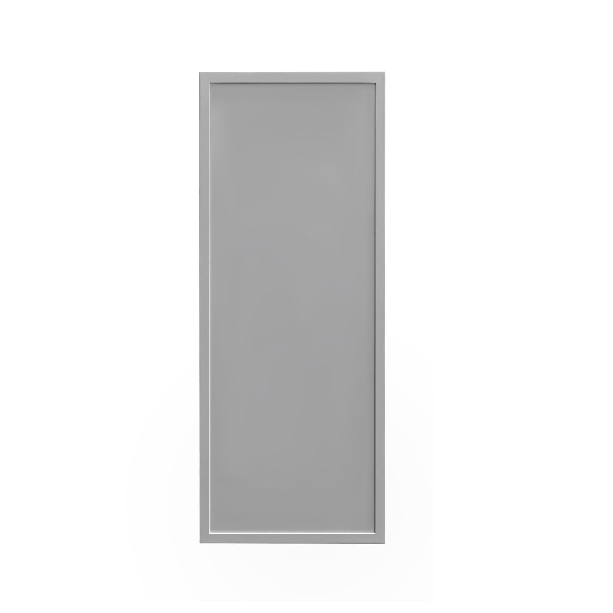 Shady Gray Slim Shaker - 15"W × 42"H Standard Wall Cabinet