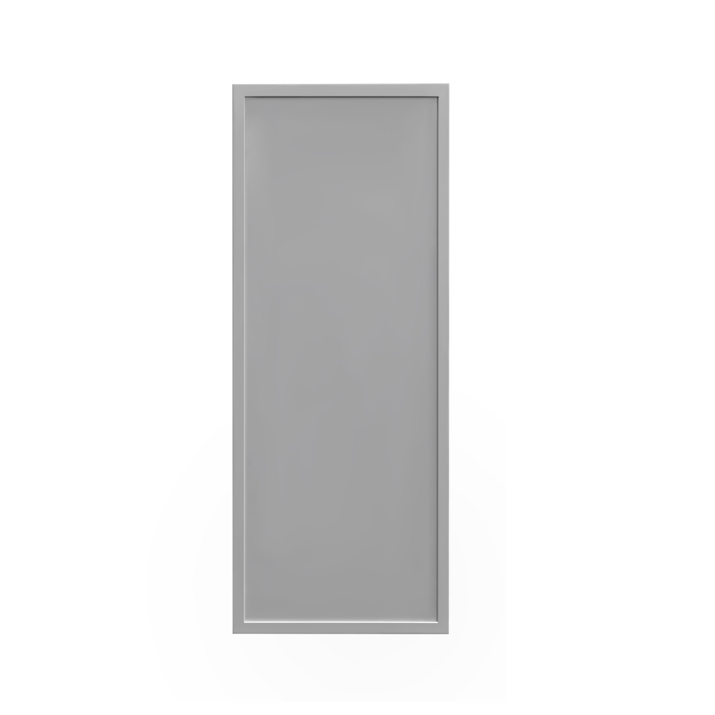Shady Gray Slim Shaker - 15"W × 42"H Standard Wall Cabinet